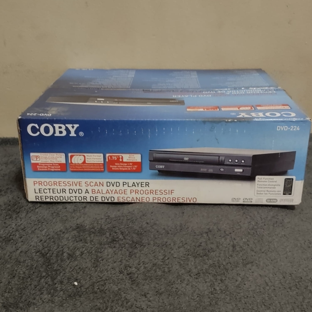 Coby Black Progressive Scan Portable DVD Player